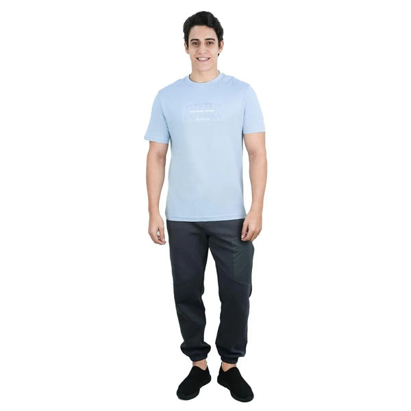 Men's Slim Fit Cotton Jersey Crew Neck Print Tee (WWS)