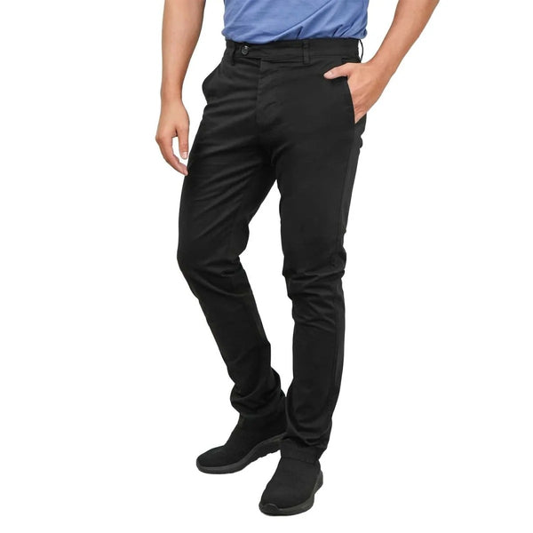 Cotton/Spandex Twill Low Rise Slim Khakis