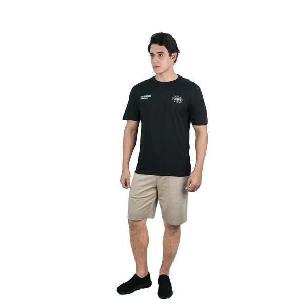 Men's Slim Fit Cotton Jersey Crew Neck Print Tee (WWS)