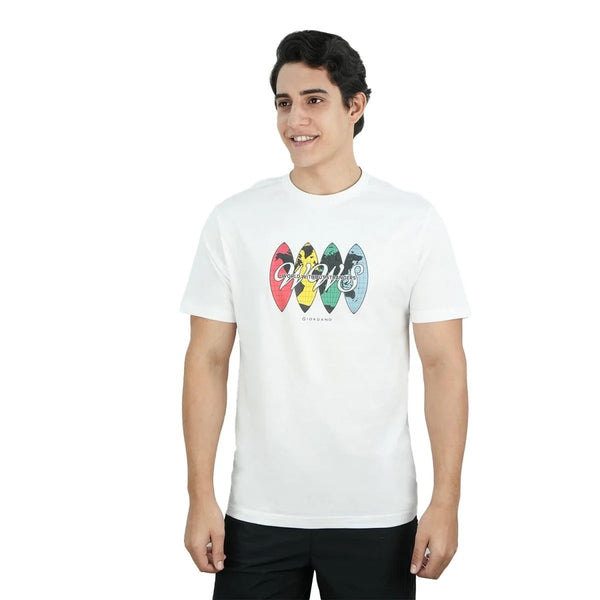 Men's Slim Fit Cotton Jersey Crew Neck Print Tee (WWS)
