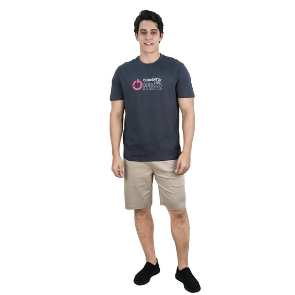 Cotton Jersey Crewneck Short Sleeve Print Tee