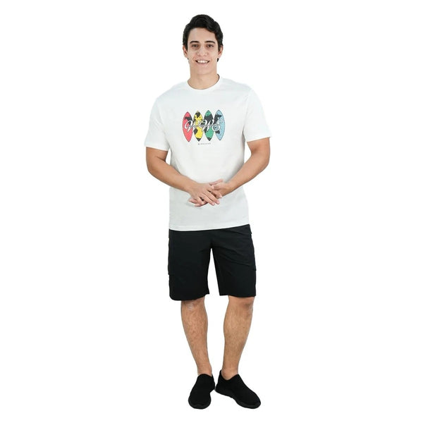 Men's Slim Fit Cotton Jersey Crew Neck Print Tee (WWS)