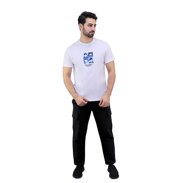 Cotton Jersey Crewneck Short Sleeve Print Tee (WWS)