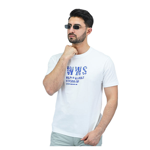 Cotton Jersey Crewneck Short Sleeve Print Tee (WWS)