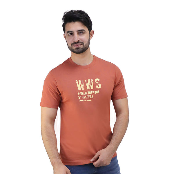 Cotton Jersey Crewneck Short Sleeve Print Tee (WWS)