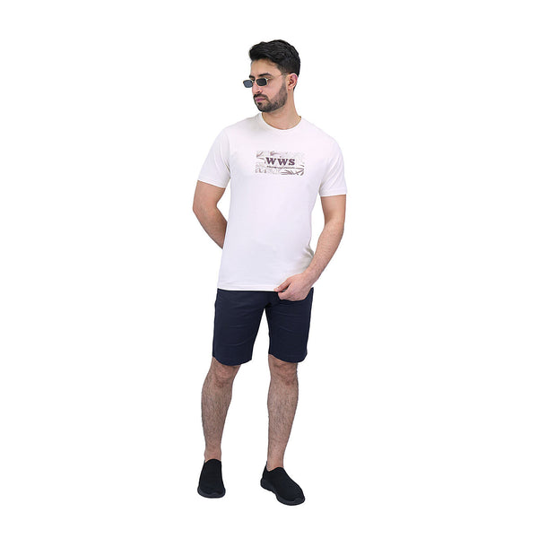 Cotton Jersey Crewneck Short Sleeve Print Tee (WWS)