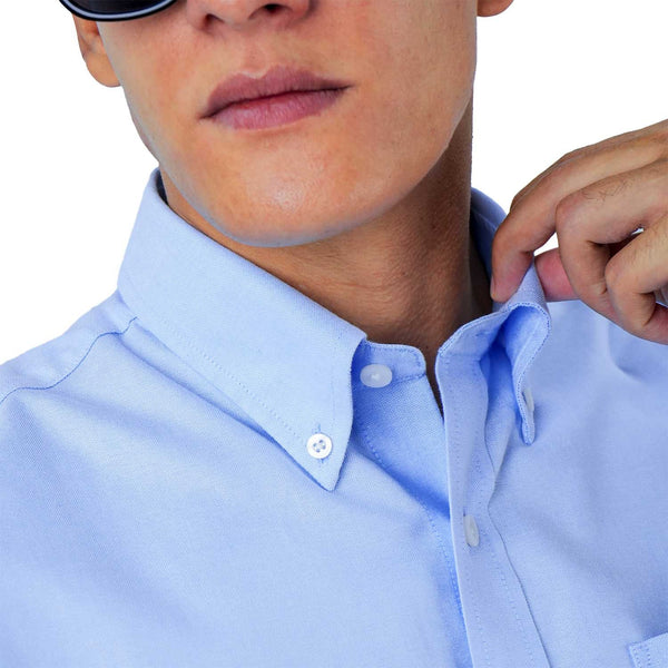 Cotton Oxford Flannel Short Sleeve Regular Wrinkle Free (Premium)