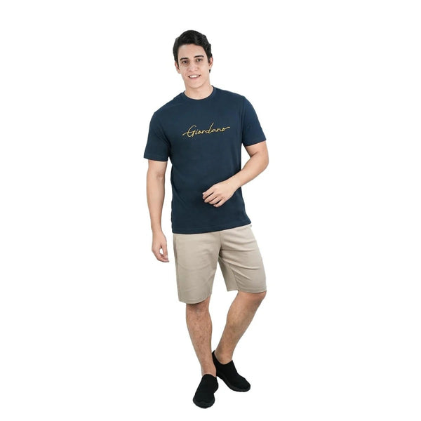 Men's Slim Fit Cotton Signature Print Tee