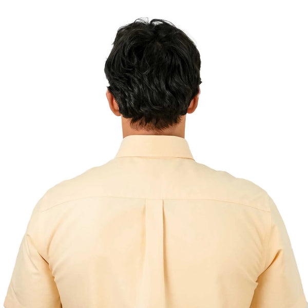 Cotton Oxford Flannel Short Sleeve Regular Wrinkle Free (Premium)