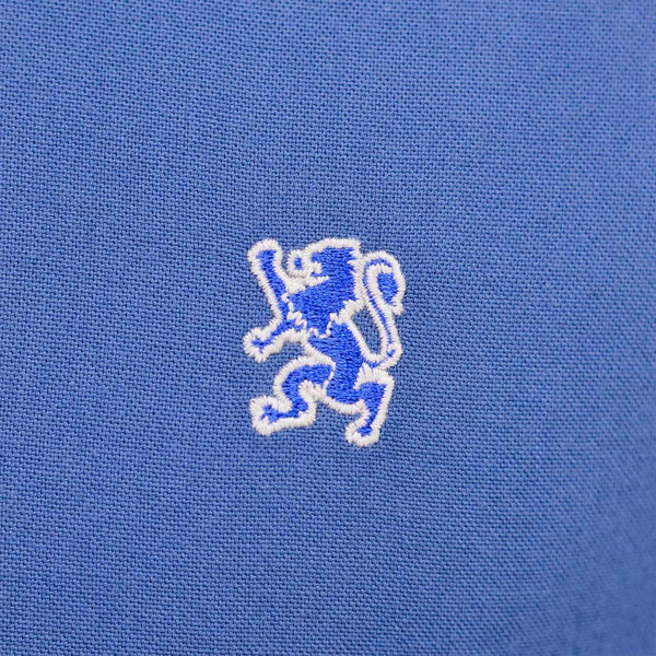 Cotton Oxford Long Sleeve Slim Embroidery Garment Wash Shirt