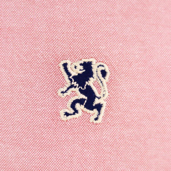 Cotton Oxford Long Sleeve Slim Embroidery Garment Wash Shirt