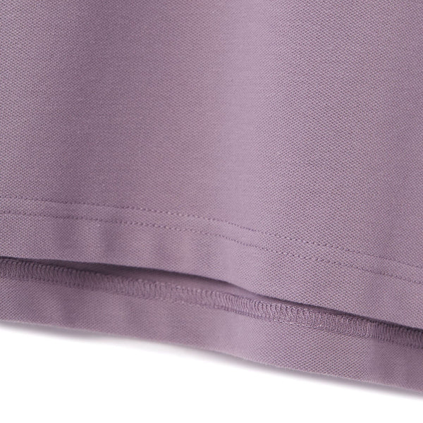 Cotton/Lycra Pique Flat Knitted Collar Short Sleeve Slim Embroidery Lion Polo