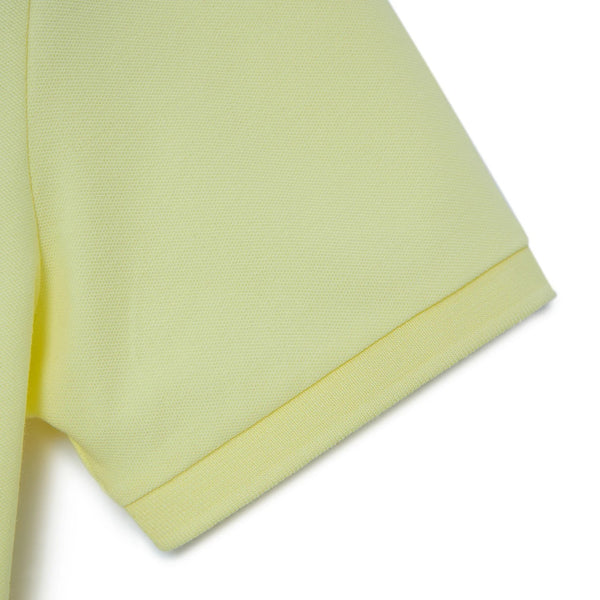 Cotton/Lycra Pique Flat Knitted Collar Short Sleeve Slim Embroidery Lion Polo