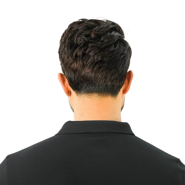 Cotton/Lycra Pique Flat Knitted Collar Short Sleeve Slim Embroidery Lion Polo