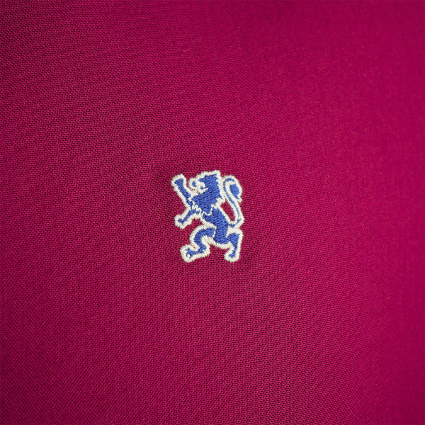 Cotton Oxford Long Sleeve Slim Embroidery Garment Wash Shirt