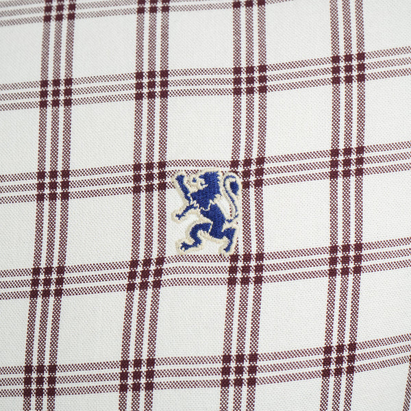 Cotton Oxford Long Sleeve Slim Embroidery Garment Wash Shirt