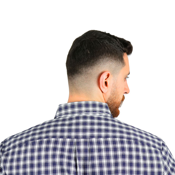 Cotton Oxford Long Sleeve Slim Embroidery Garment Wash Shirt