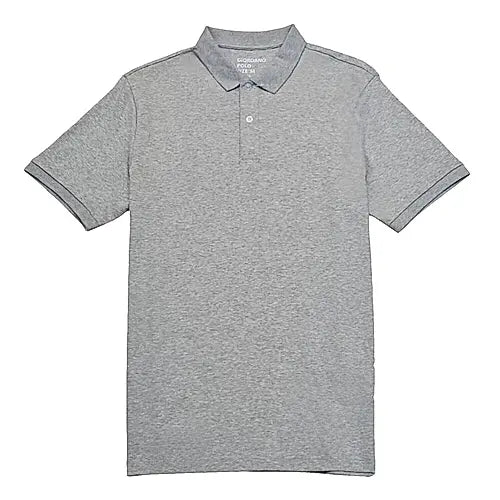 Cotton Interlock Knitted Collar Short Sleeve Slim Print Solid Polo (Liquid Touch)