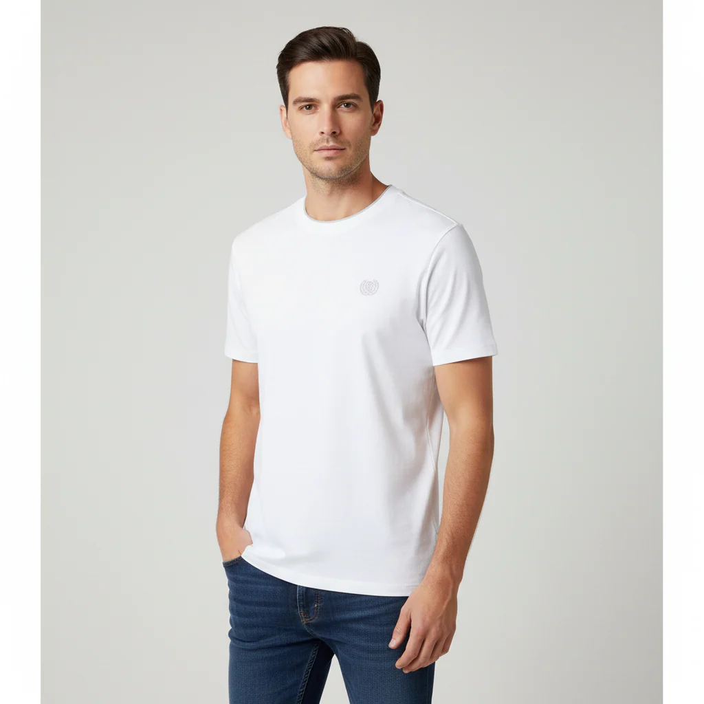 Cotton Interlock Liquid Touch Slim Fit Tee