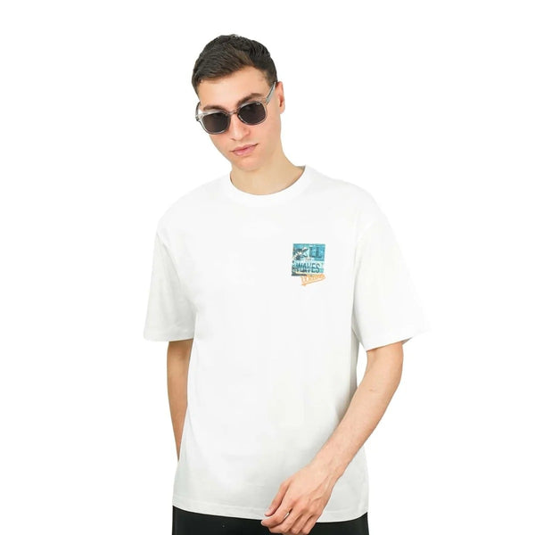 Cotton/Polyester Jersey Crewneck Short Sleeve Relax Print Tee