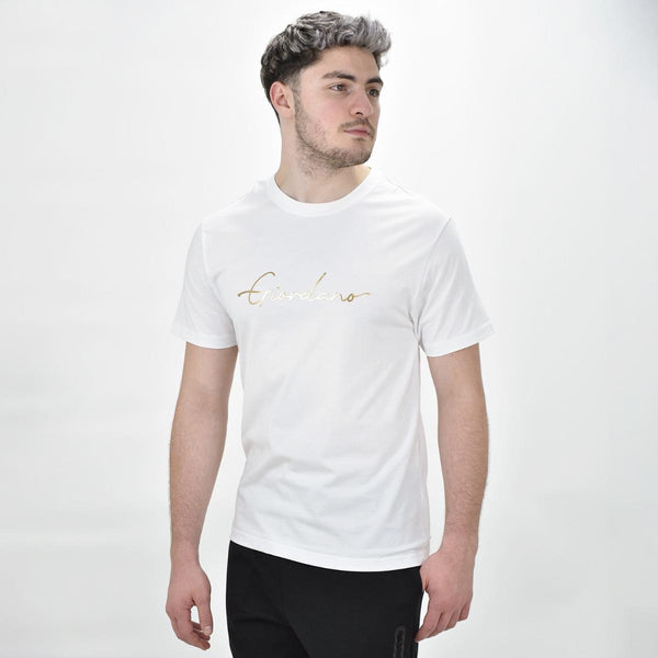 Cotton Jersey Crewneck Short Sleeve Slim Print Tees (Signature Tees)