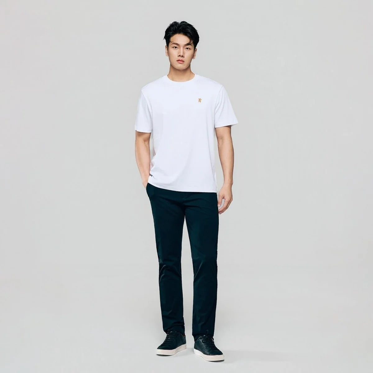 Men Regular Mercerized Cotton Crew Tee