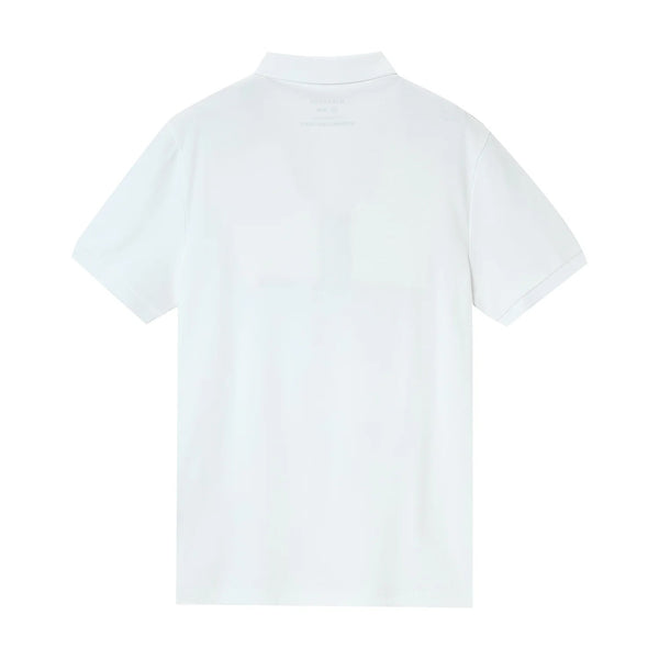 Cotton Interlock Flat Knitted Collar Short Sleeve Slim Embroidery Solid Polo (Liquid Touch)