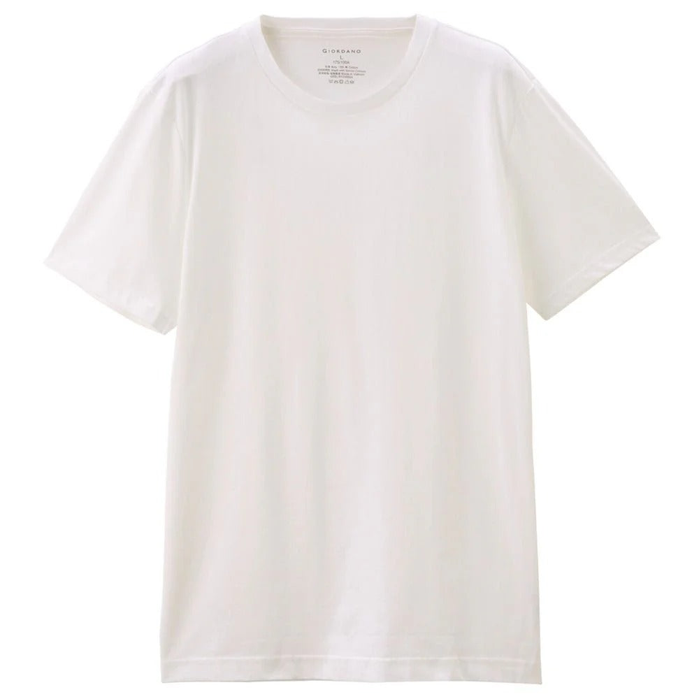 تيشيرتات قطنية جيرسي برقبة دائرية وأكمام قصيرة، عبوة من 3 قطع (أساسيات)