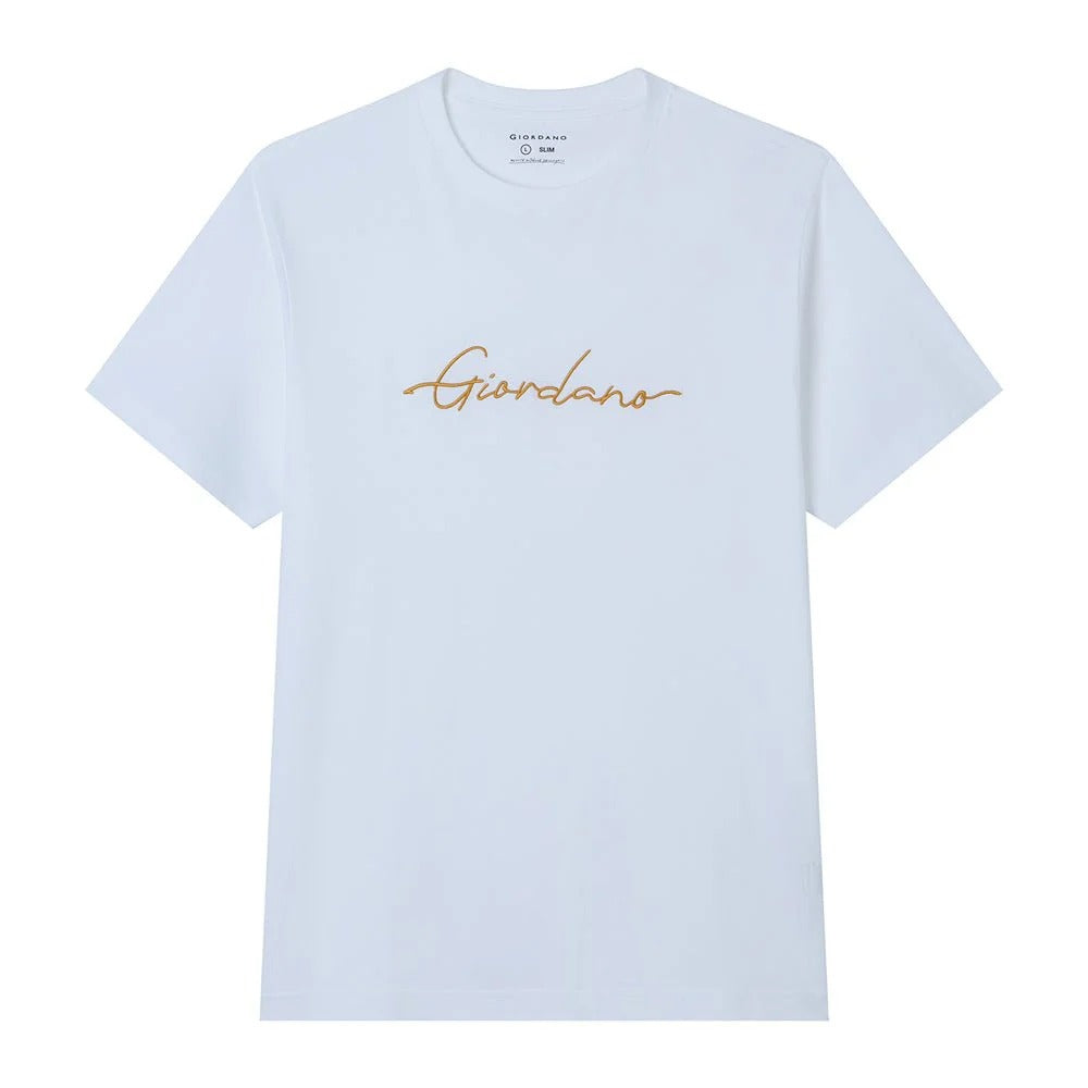 Men's Slim Fit Cotton Signature Print Tee
