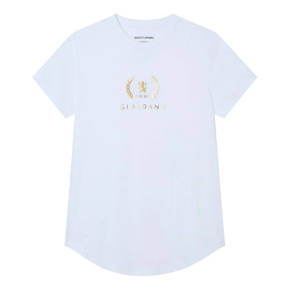 Women's Regular Fit Cotton Crew Neck Printed Tee