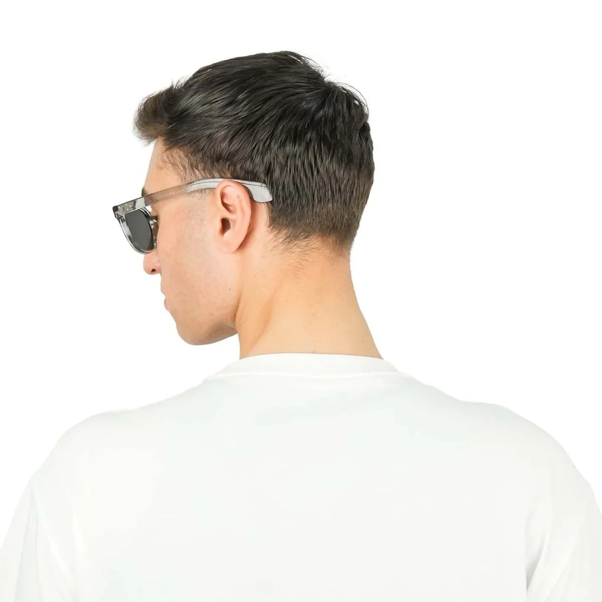 تيشيرت قطني/بوليستر جيرسي بياقة دائرية وأكمام قصيرة بطبعة مريحة