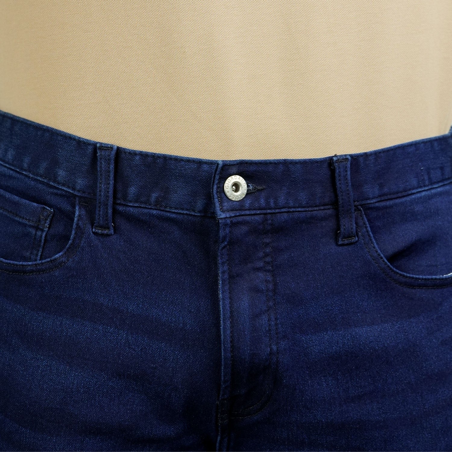 Cotton/Spandex Denim Low Rise Skinny Tapered Jeans