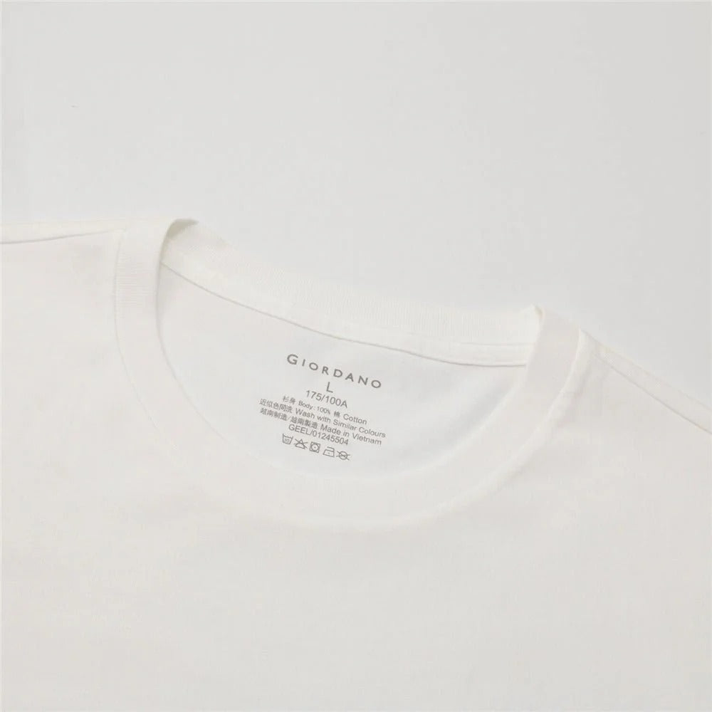 تيشيرتات قطنية جيرسي برقبة دائرية وأكمام قصيرة، عبوة من 3 قطع (أساسيات)