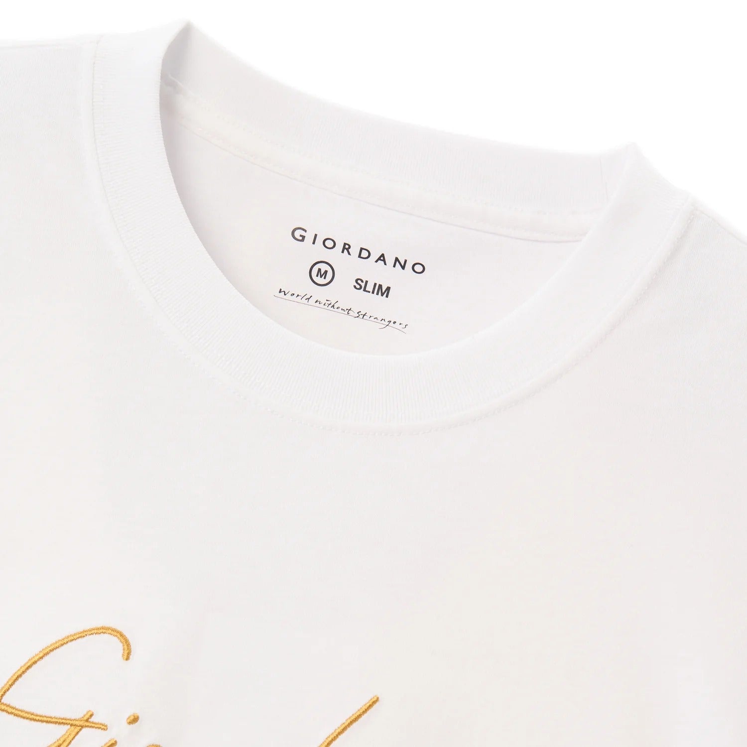 تيشيرت قطني جيرسي بأكمام قصيرة ورقبة دائرية وطبعة ضيقة (تيشيرت مميز)