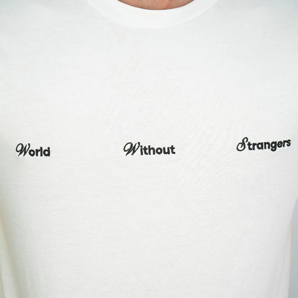 Men’s Slim Cotton Crew Neck WWS Print Tee