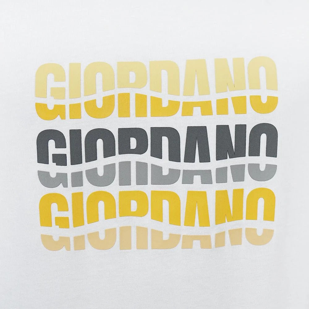 Men Slim Branding Logo Graphic Cotton Tee