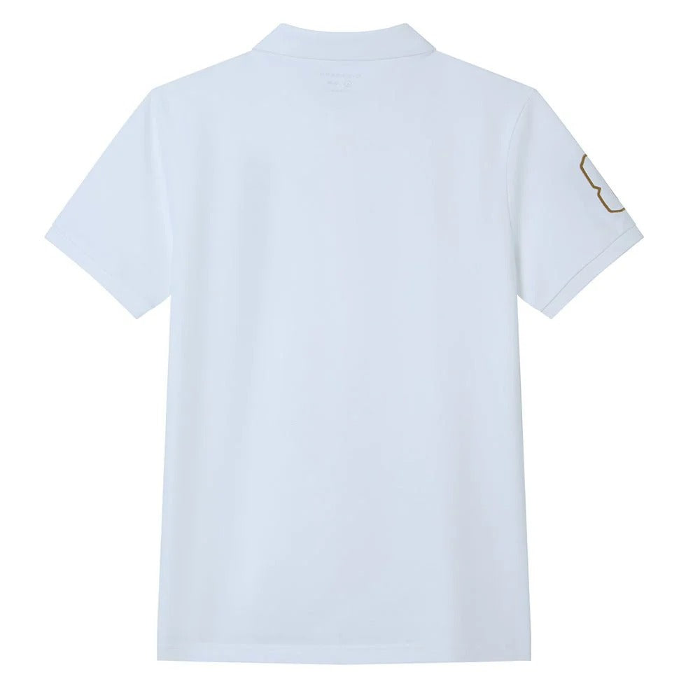 Men's Slim Fit Napoleon Embroidery Lycra Pique Polo