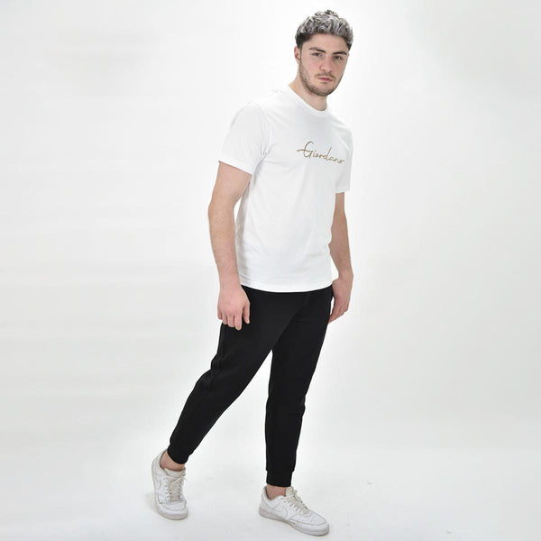 Cotton Jersey Crewneck Short Sleeve Slim Print Tees (Signature Tees)