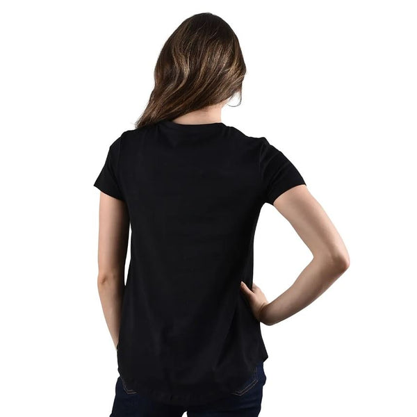 Women Cotton Jersey Crewneck Short Sleeve Regular Print Tees