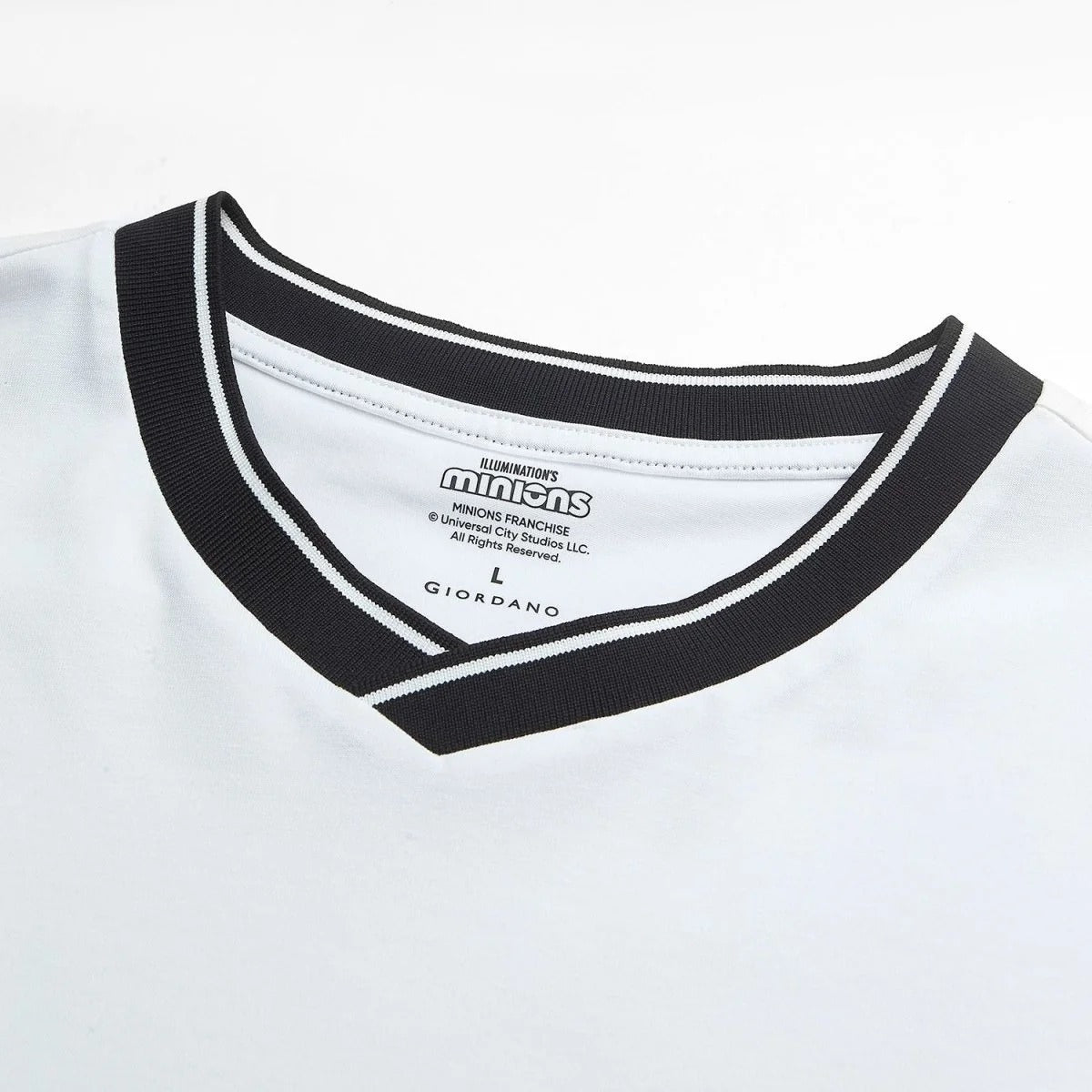 Men Relaxed Minions V-Neck Jersey Tee