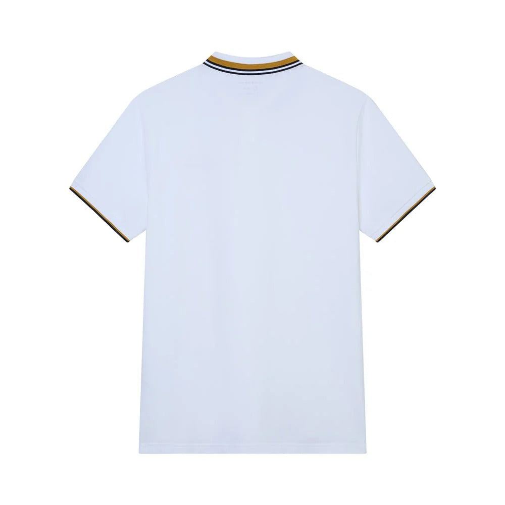 Men's Slim Pique Polo With Contrast Collar & Signature Embroidery