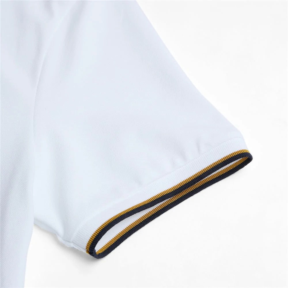 Men's Slim Pique Polo With Contrast Collar & Signature Embroidery
