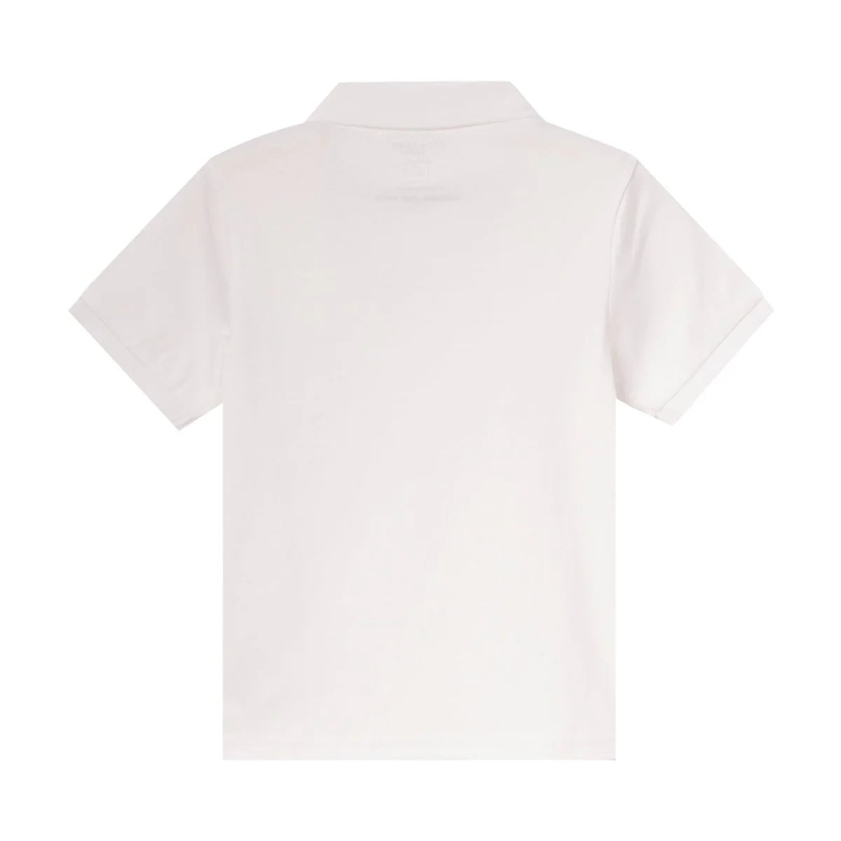 قميص بولو نسائي من القطن المتشابك، بياقة مسطحة محبوكة، وأكمام قصيرة مطرزة، بلون سادة