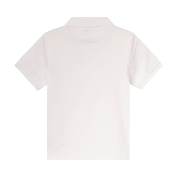 Women Cotton Interlock Flat Knitted Collar Short Sleeve Embroidery Solid Polo