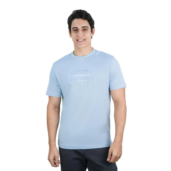 Men's Slim Fit Cotton Jersey Crew Neck Print Tee (WWS)