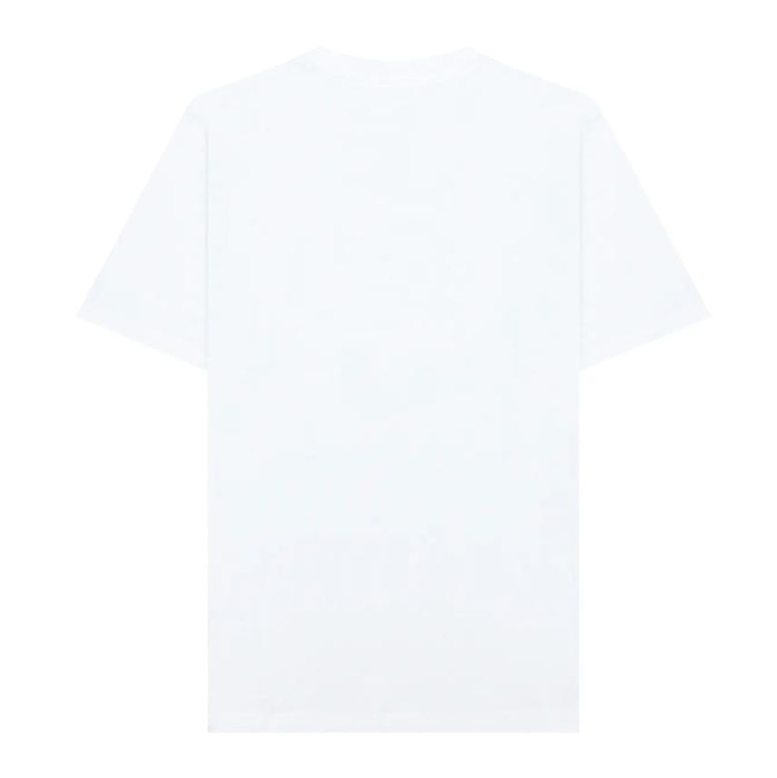 تيشيرت قطني مطبوع بأكمام قصيرة ورقبة دائرية وياقة دائرية