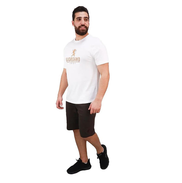 Cotton Jersey Crew Neck Short Sleeve Slim Print Tees  (Signature Tees)