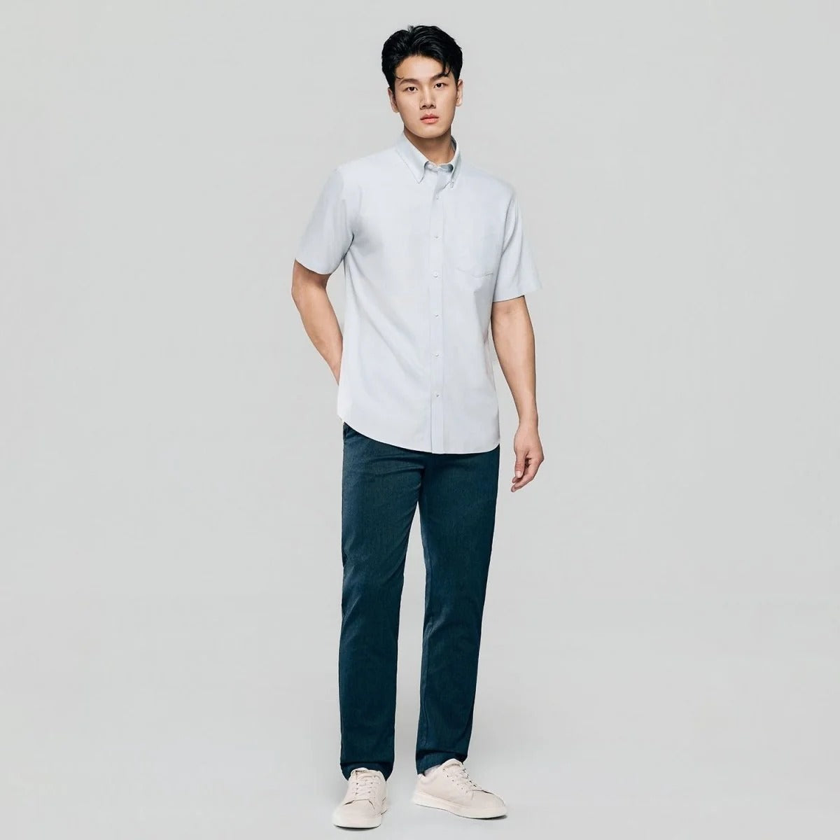 Men's Half Sleeve Wrinkle Free Shirt