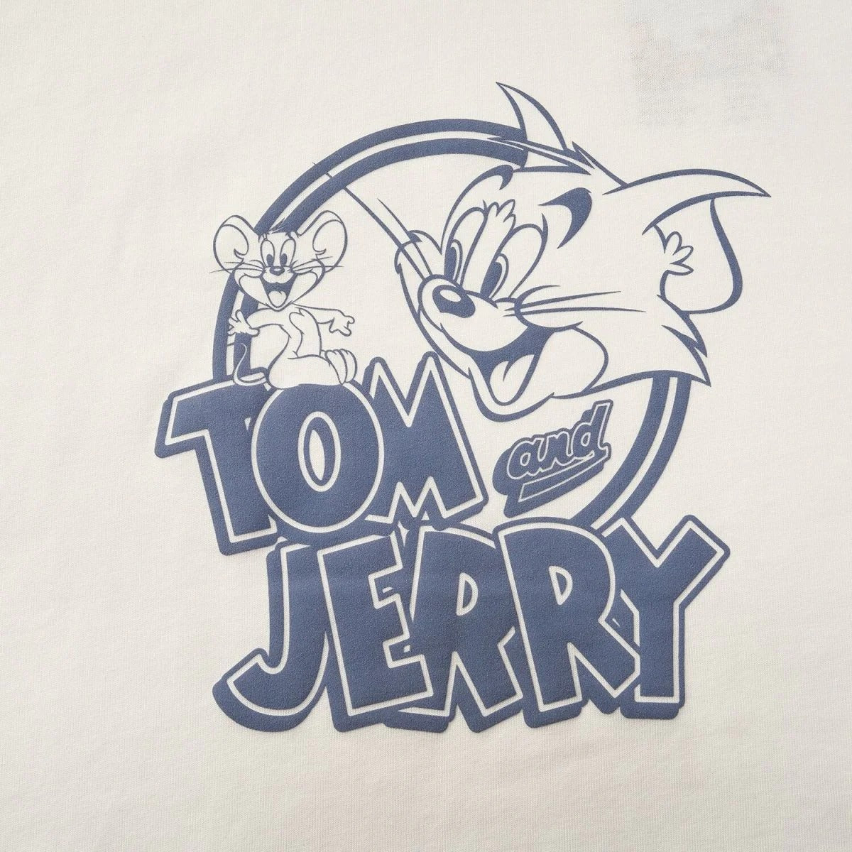 Men's Relaxed Fit Tom & Jerry Cotton Print Tee
