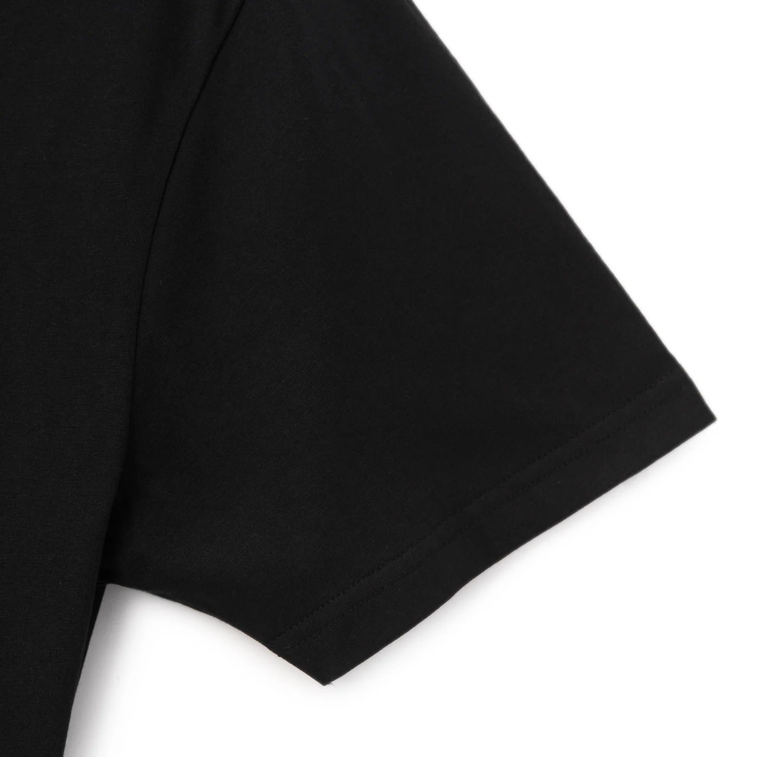 تيشيرت قطني جيرسي بأكمام قصيرة ورقبة دائرية وطبعة ضيقة (تيشيرت مميز)